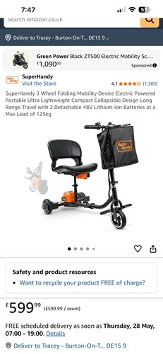 Super handy mobility scooter - super,