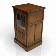 Old Charm Hi Fi/Record Cabinet 1 Adjustable Shelf Light Oak FREE UK Delivery*