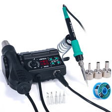 YIHUA 882D 750W Soldering Iron Station Kit Hot Air Gun Digital Desoldering Tool