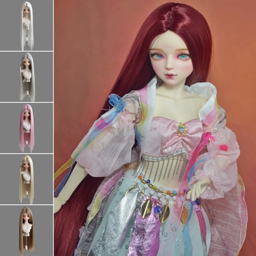 Doll wig long - long, straight