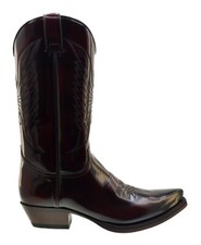 Sendra 2073 Fushia Leather West Heel Mid Calf Cowboy Boots size 44