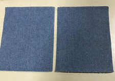 PAIR OF DENIM IRON-ON DENIM PATCHES JEANS REPAIR LIGHT BLUE / DARK BLUE / BLACK