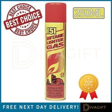UNIVERSAL GAS LIGHTER BUTANE GAS FUEL FLUID REFILL FLUID 151 250ML HIGH QUALITY 
