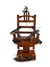 Dolls House Electric Chair Old Sparky Miniature Prison Jail Halloween Furniture