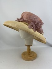 Philip Treacy Dusky Pink With Pastel Yellow Poured Hat (1238)