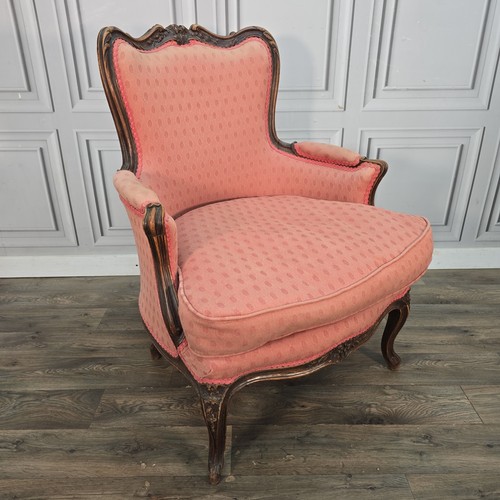 Antique french armchair carved - antique,