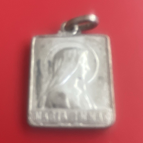 Silver tone rectangular - silver-tone,