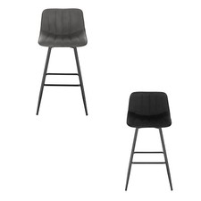 1/2/4x Velvet Bar Stool