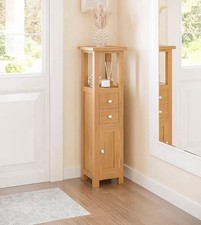  Cupboard, Slim Oak Open Top