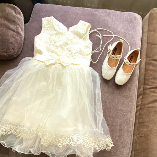 Dress with bow mary jane - &,