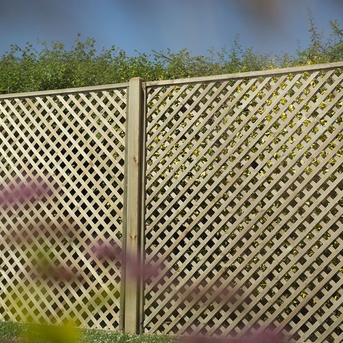 Wooden garden lattice rosemore - wooden,