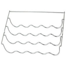 UNIVERSAL Fridge Bottle Shelf Wine Rack Refrigerator Holder Chrome 457mm x 290mm