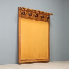 Vintage Coat Stand Oak Fabric