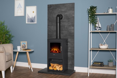 Acantha tile hearth set in - tile,