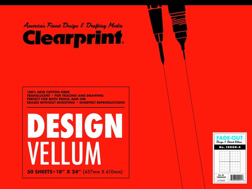 Clearprint vellum pad with - vellum,