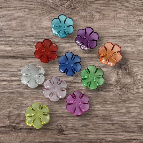 Acrylic clear flower - acrylic, shape