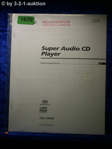 Sony manual scd xb940 - sony,