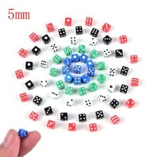 6 Sided Mini Dice 5mm Party