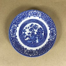Vintage Old Willow English Ironstone Tableware Blue Willow Side Plate