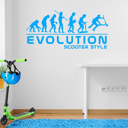 Evolution man scooter style - of,