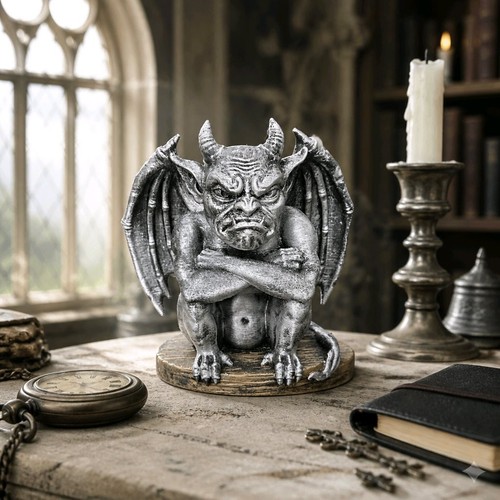 Grumpy gargoyle gothic - gothic, statue
