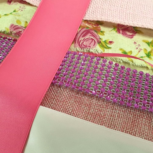 Beautiful pink ribbon per - ribbon, 1m