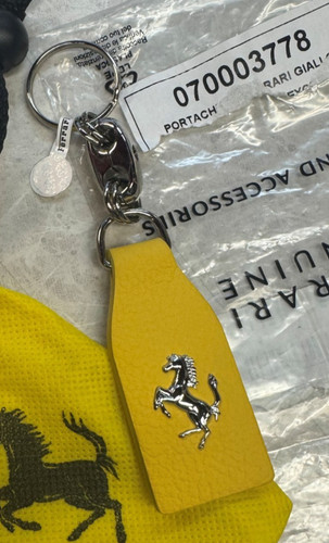 Ferrari yellow leather - ferrari,