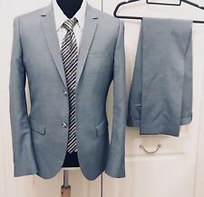 TOPMAN Mens Blue Tapered