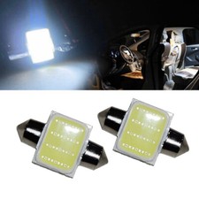 2PCS White 12-SMD 31mm COB-LED