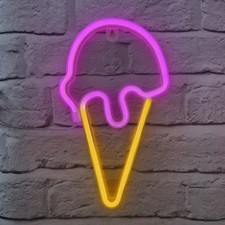 Ice Cream Shaped Neon Light -