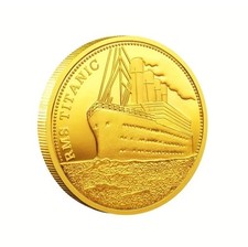 Titanic Gold Coin. Beautiful Commemorative Coin.