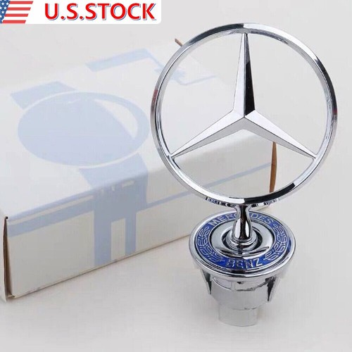 Front hood ornament mounted - hood,