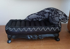 Shudhill black & silver chaise lounge ring holder