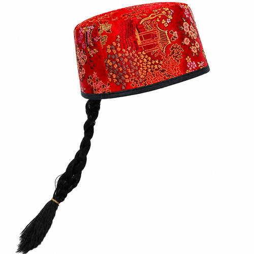 Chinese fez hat with - chinese,