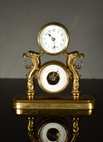 Antique french desk clock - clock, &