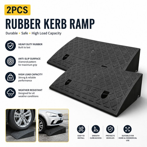 2pcs rubber kerb ramp vehicle - 2pcs,