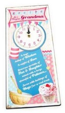 Grandma - Juliana Recipes From the Heart Wall Clock Christmas Mothers Day New
