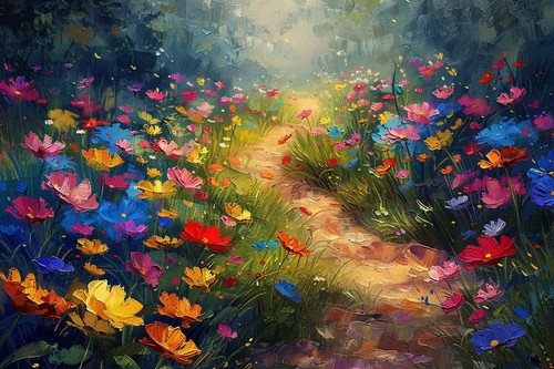 Flower floral canvas - flower,