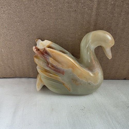 Onyx swan ornament - swan,