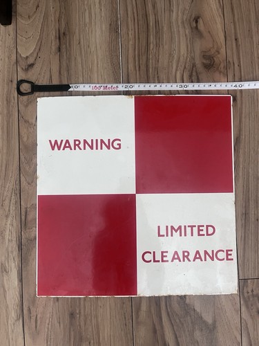 Vintage enamel warning - vintage, –