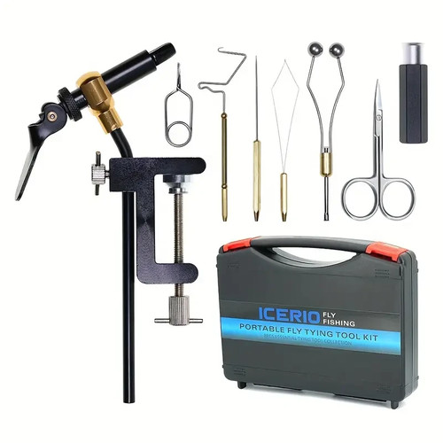 Portable fly tying kit - tying, abs