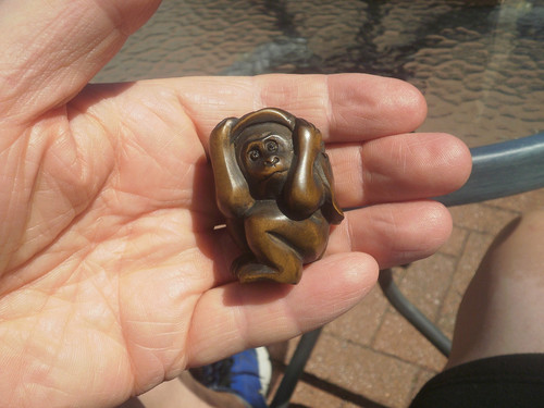 Hand carved wood - 2b., netsuke