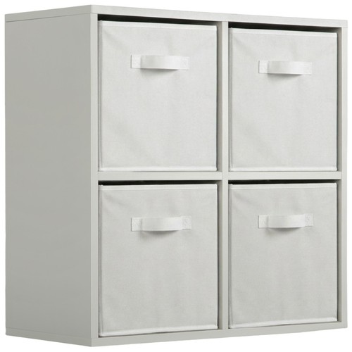 Grey cube drawer - 4, storage