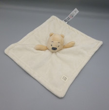 Asda George Disney Winnie The Pooh Bear Cream Baby Comforter Soother Blanket