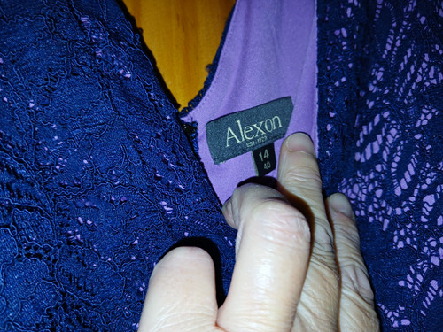 Alexon purple floral lace - alexon,