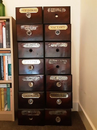 Vintage apothecary drawers - vintage,
