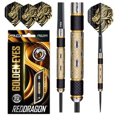 RED DRAGON Golden Eyes Tungsten Darts  22g,24g,26g,28g,30g,32g, Flights & Stems