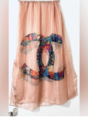 Chanel pink multicolor logo - pink,