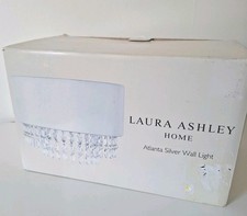Laura Ashley Atlanta Silver Wall Light x 1 New In Opened Box