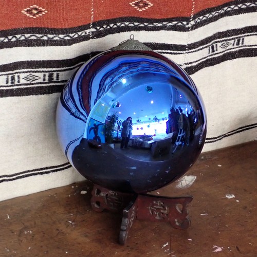 Blue witches ball christmas - witches,